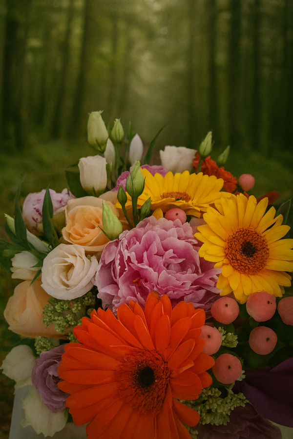 Bold Hatbox – Vibrant Mixed Flower Arrangement