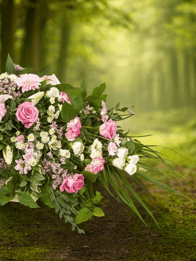 Pink Flat Packed Bouquet – Fresh Seasonal Blooms