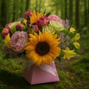 Sunflower Mix – Bright & Elegant Flower Box