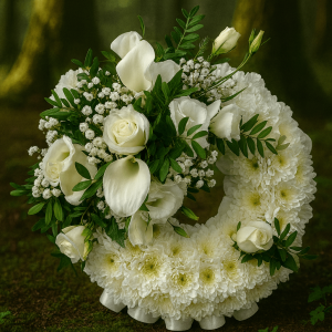 Serenity - white posy pad