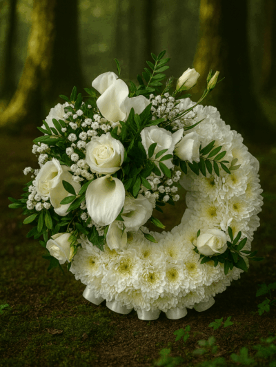 Serenity - white posy pad