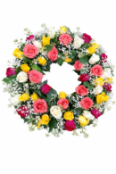Beautiful Mixed Rose Wreath