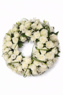 Stunning White Rose Wreath